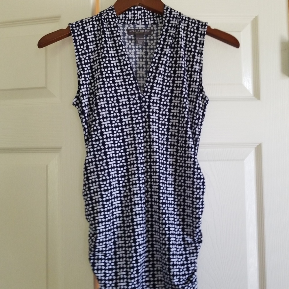 Sleeveless maternity work top by A Pea in the Pod